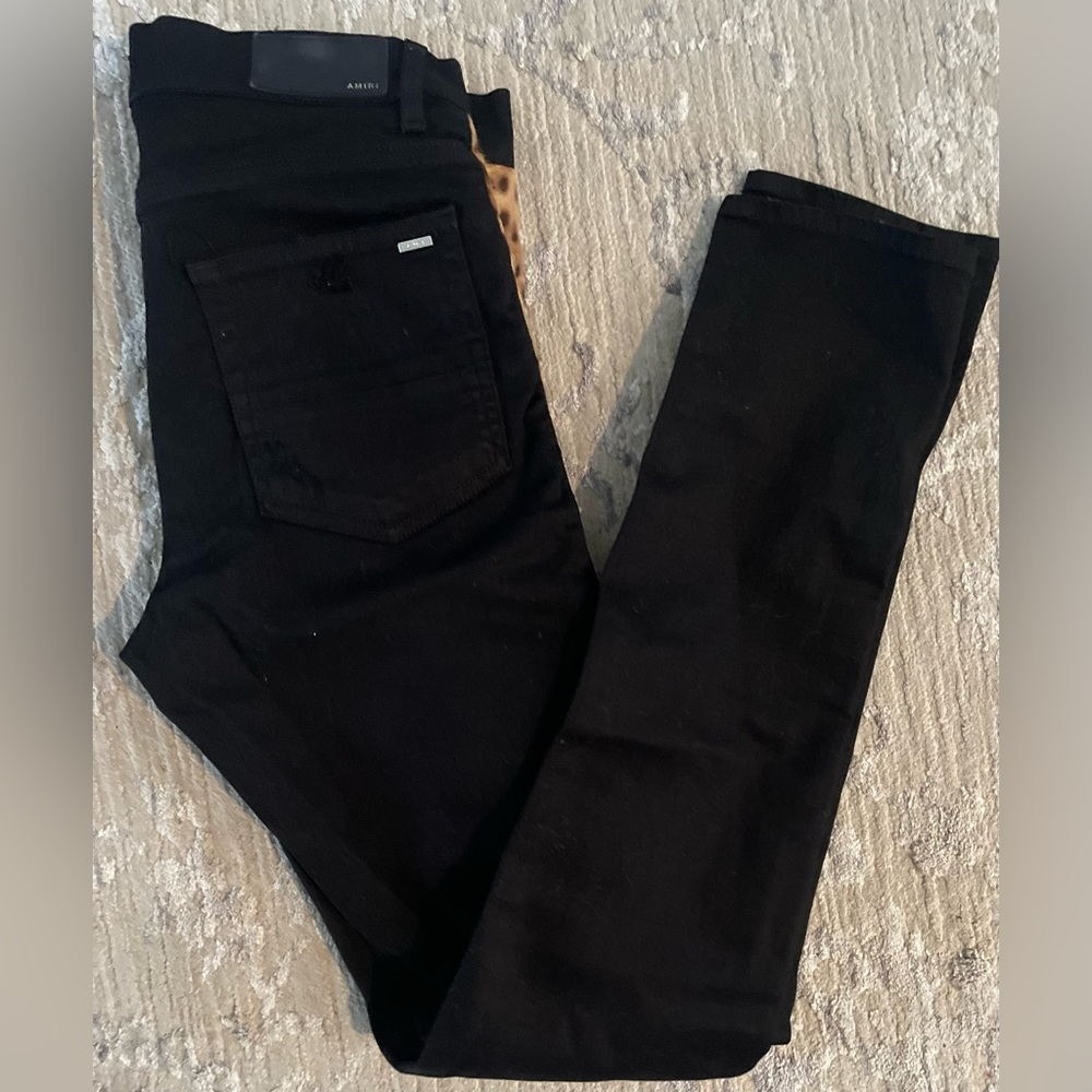 Amiri - Black color distressed skinny fit jeans - Size 33W x 34L